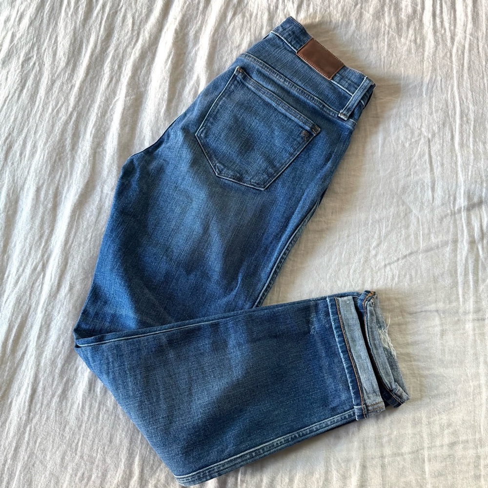 Madewell Slim Straight Button Front Jeans, 28